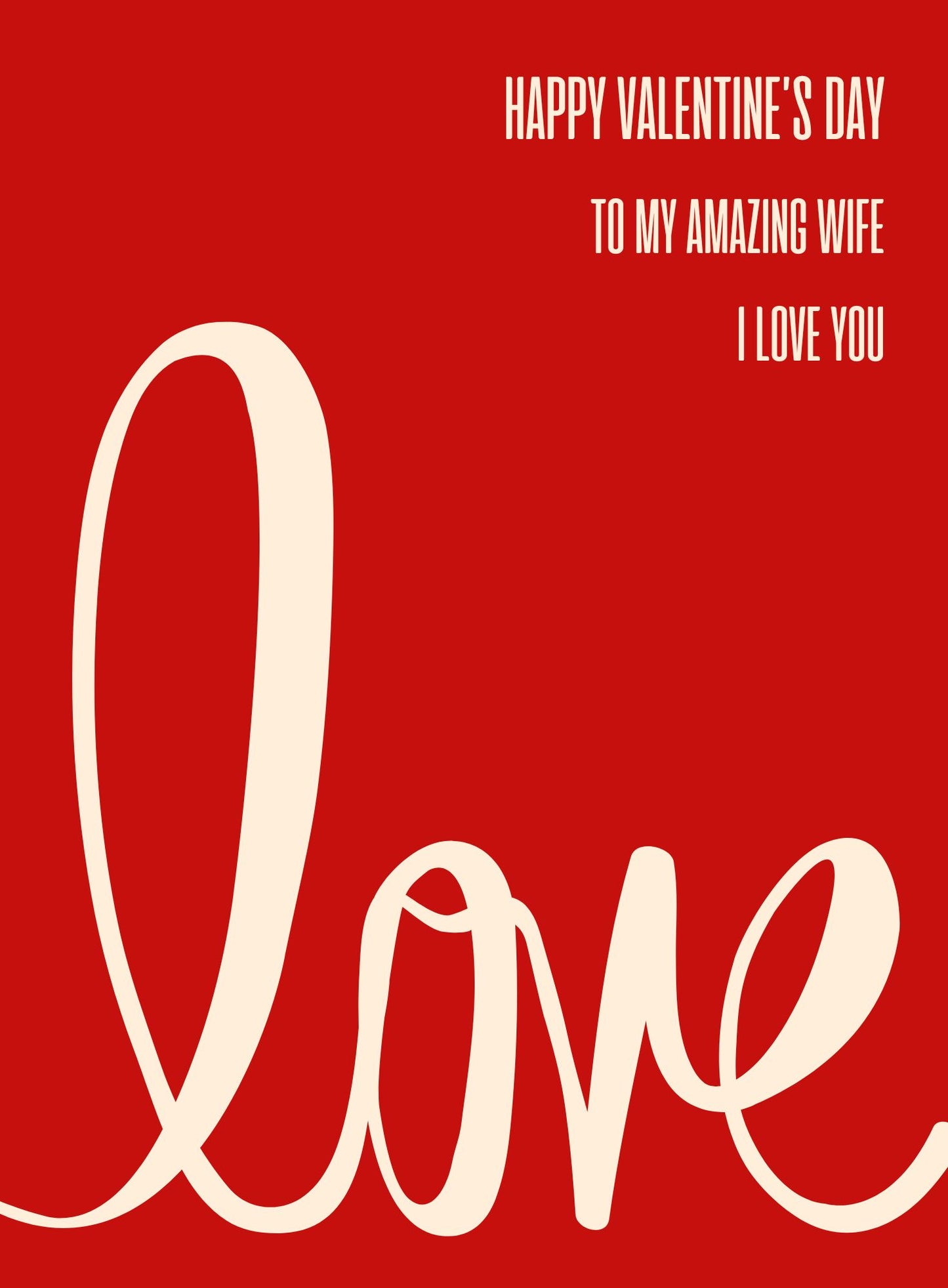 Happy Valentines Day Wife