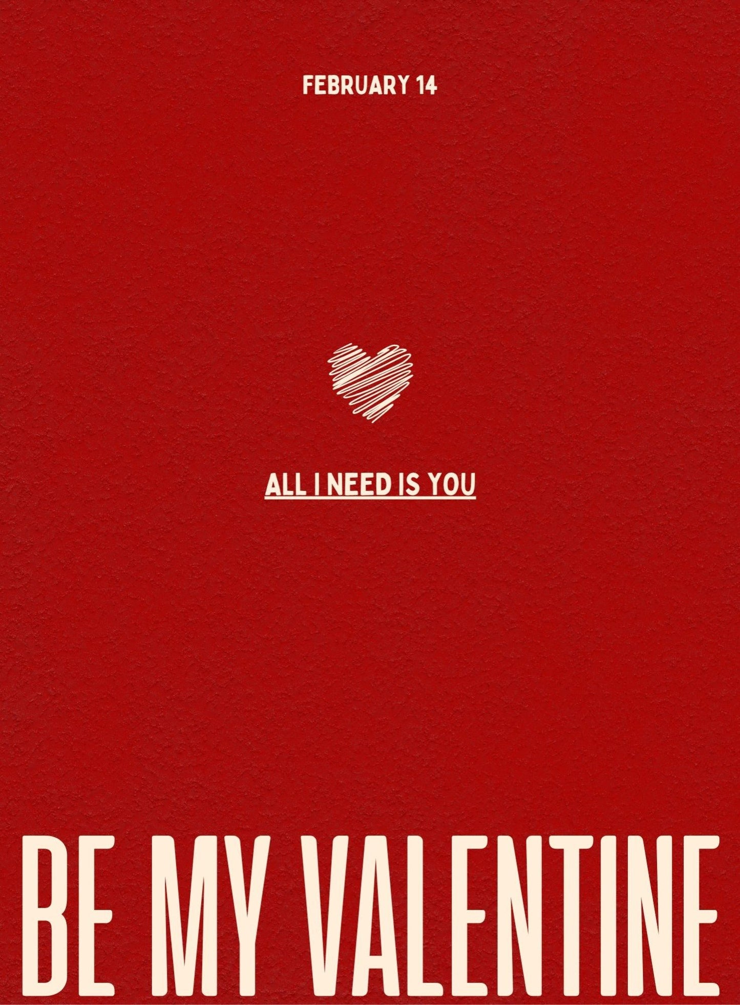 Will you be my Valentine